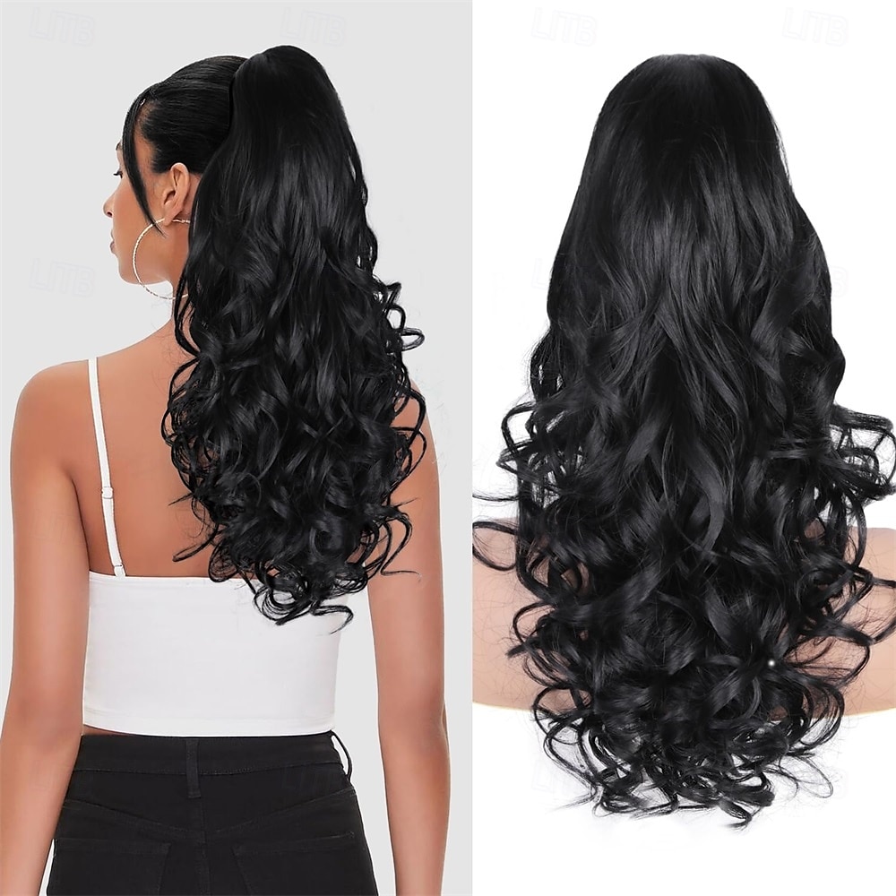 24 Inch Ponytail Extension Clip on Ponytails for Women Long Curly Wavy Ponytail Extensions for Women Synthetic Layered Pony Tails Hair Extensions 2025 - $19.49 –P9