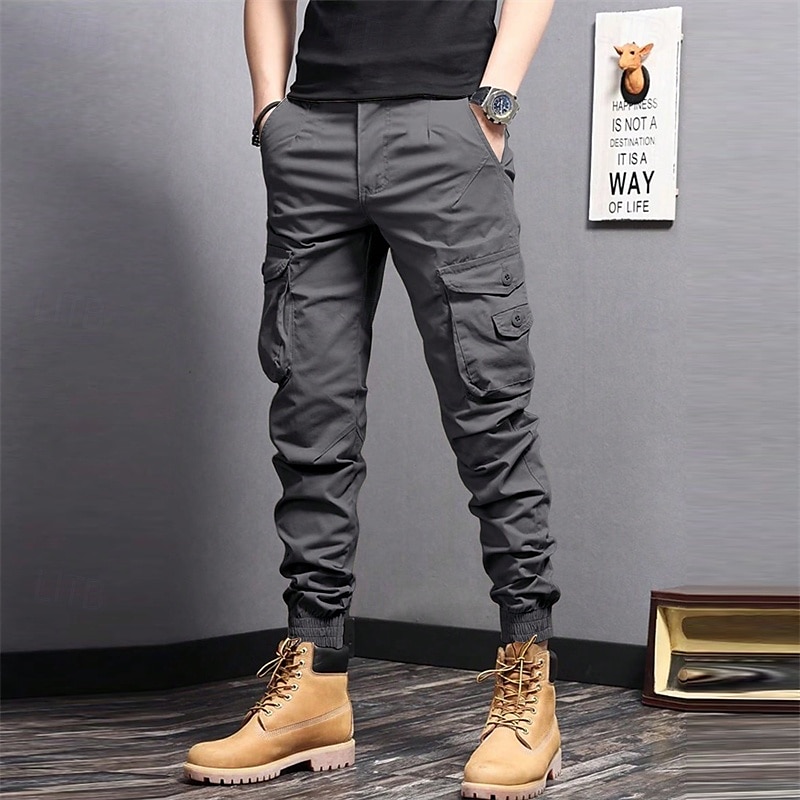 Men's Cargo Pants Hiking Pants Trousers hiking trousers Outdoor Regular Fit Waterproof Windproof Quick Dry Lightweight Pants / Trousers Pocket Black Army Green Camping / Hiking Golf Running S M L XL 2025 - $23.99 –P11