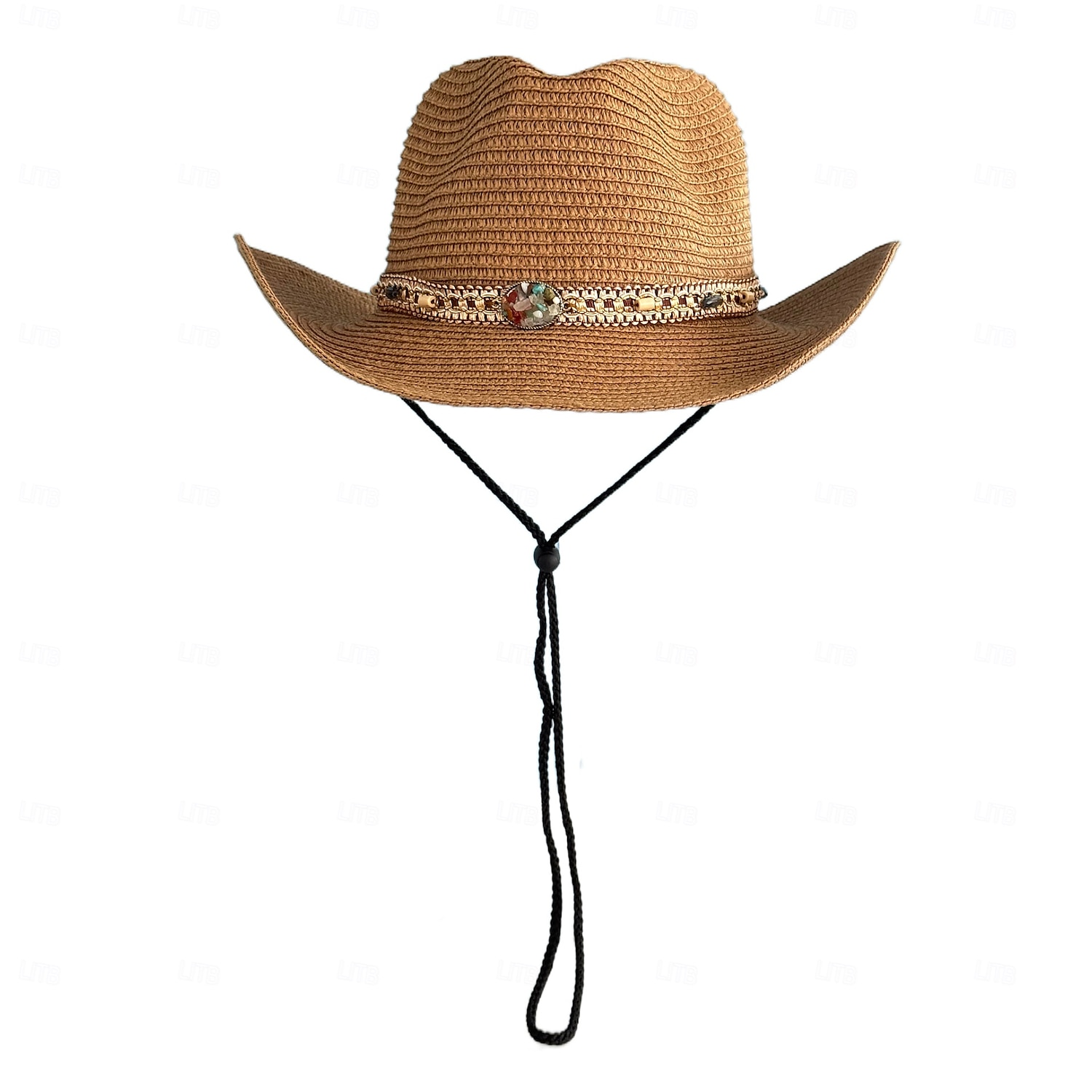 retró divatos cowboy kalapok retró divatos nagy ereszű, ívelt szélű, kemény szalma western cowboy kalapok utazáshoz mindenféle strandkalap férfiaknak és nőknek 2025 - $16.99 –P11