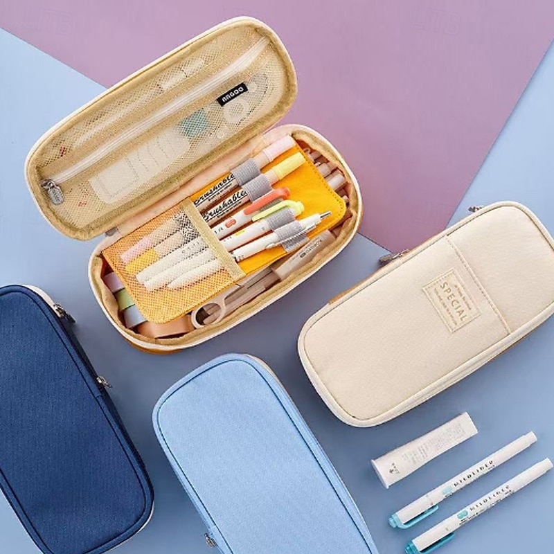 Astuccio portapenne di grande capacità, cancelleria, materiale scolastico, astucci per matite, borsa portaoggetti per ufficio e scrivania, studenti, bambini, astuccio portapenne, borse, scatola del 2025 a $19.99 –P4