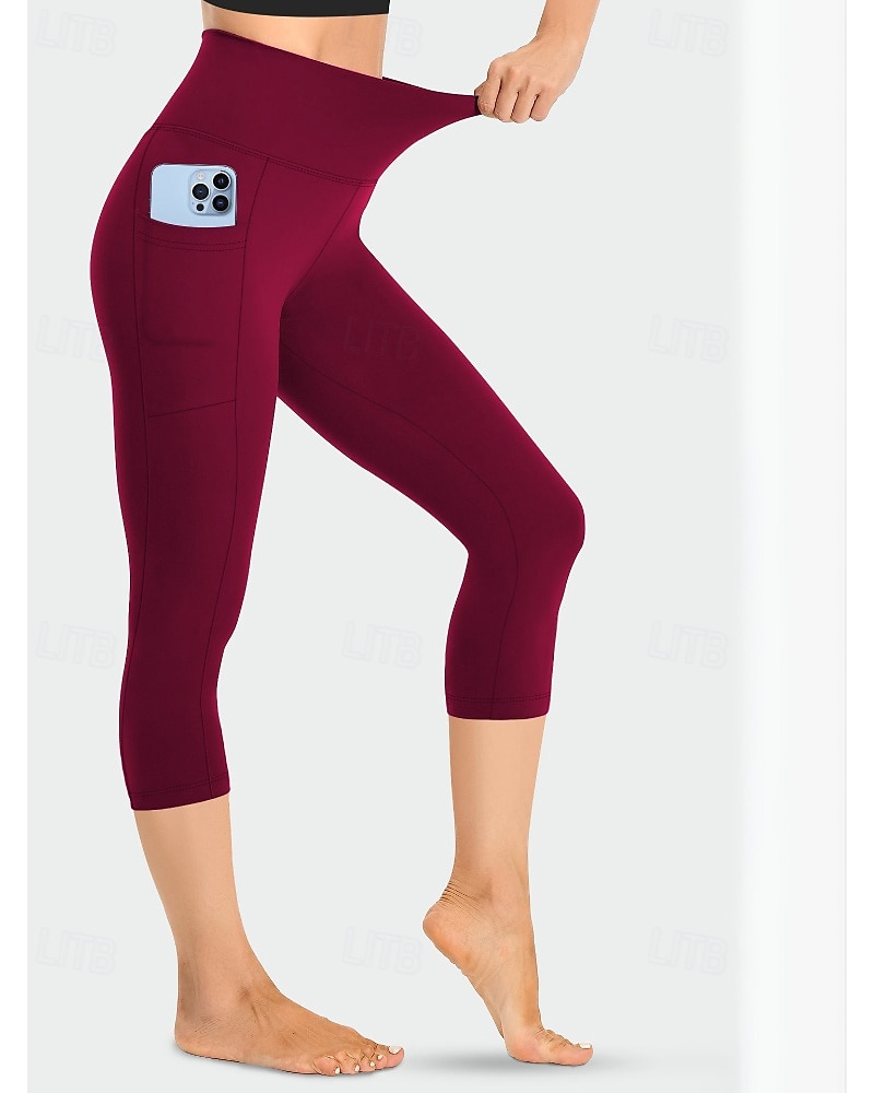 Per donna Pantaloni capri Pantaloni Eleganti Leggings Leggings comodi Streetwear Casual Lunghezza al polpaccio Naturale Semplice Tasca Elastico in vita Comodo All'aperto Confortevole All'aperto Sport del 2026 a $15.99 –P10