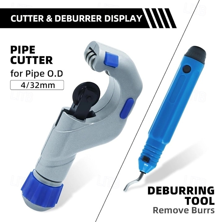 metrische inch orbitale flare-tool airconditioning flare-tool voor R407C/R410A met pijpsnijder, 5-19 mm, 3/16"-3/4" 2025 - $191.99 –P4