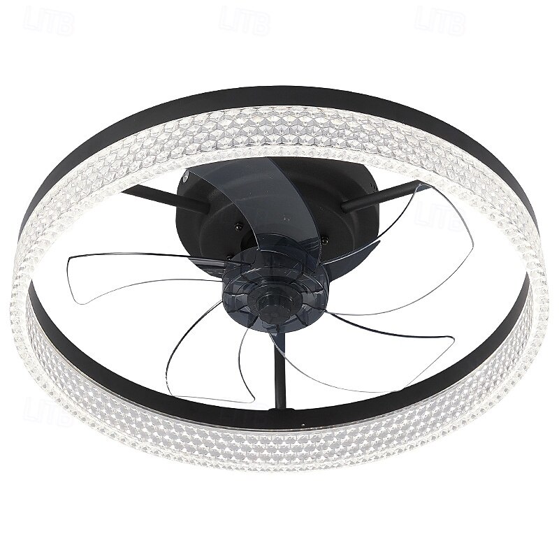 Ceiling Fan with Light, Low Profile Fan, Flush Mount Ceiling Fan, Dimmable LED, App & Remote Control, Quiet DC Motor, for Bedroom, Living Room 2025 - $197.99 –P1