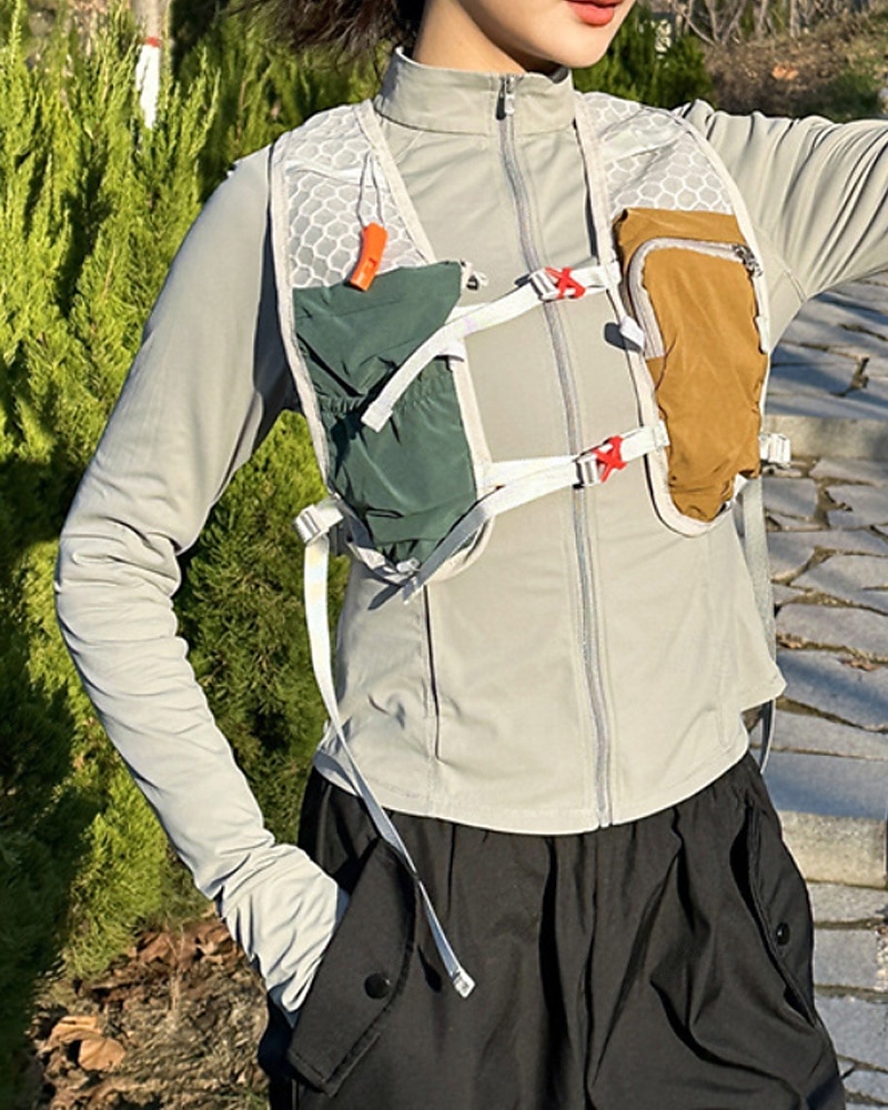Hardloopvest Waterpakket Hydratatievest Armverwarmers waterdicht Sneldrogend Lichtgewicht Polyester voor marathonloop Wandelen Joggen 2025 - $20.99 –P18