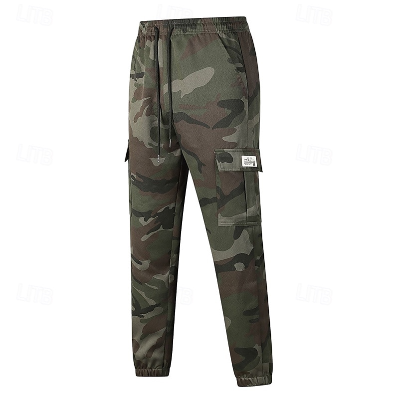 Miesten Vaellushousut Fleece-housut Lämpöhousut naamiointi Ulko- Normaali Vedenkestävä Tuulenkestävä Alaosat Tasku Joustava vyötärö Armeijan vihreä Vihreä Retkeily ja vaellus Juoksu S M L XL XXL 2025 - $19.99 –P1