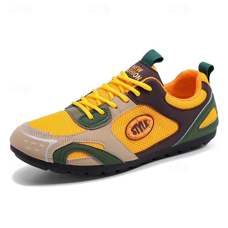 Baskets de sport jaunes pour homme avec détails noirs – légères et respirantes, idéales pour la course à pied, le sport et un style de vie actif de 2025 ? $32.99 –P3