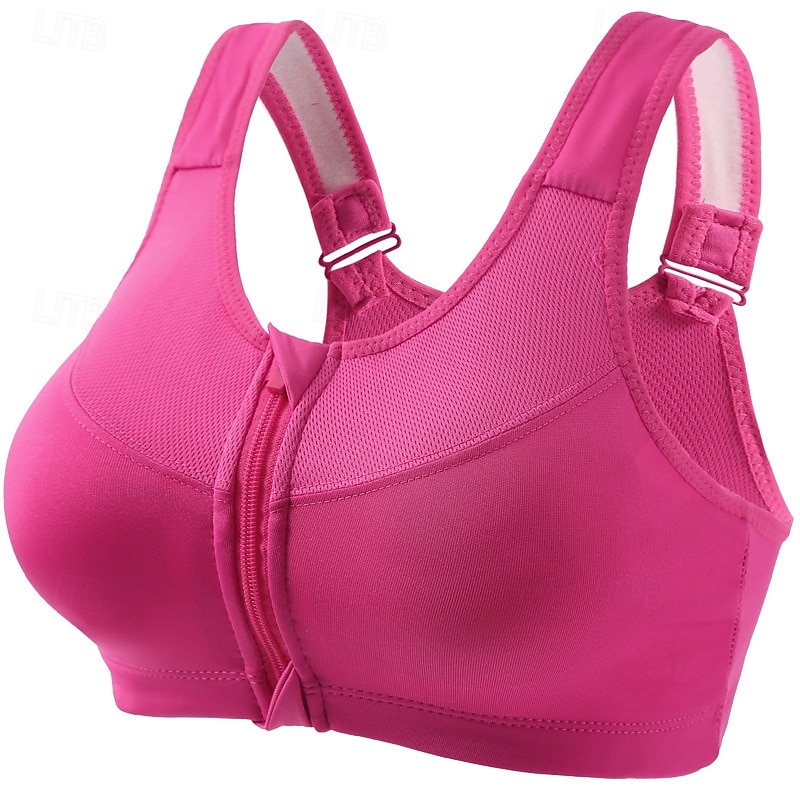 Dámské Jóga podprsenka Sportovní podprsenky Pilates podprsenka Podprsenka nahoře Push Up Beze švu Antivibrační Bezdrátový Plná / Jednobarevná Sport Sportovní oděvy Černá Bílá Tělocvična Zumba Běh 2026 - $10.49 –P8