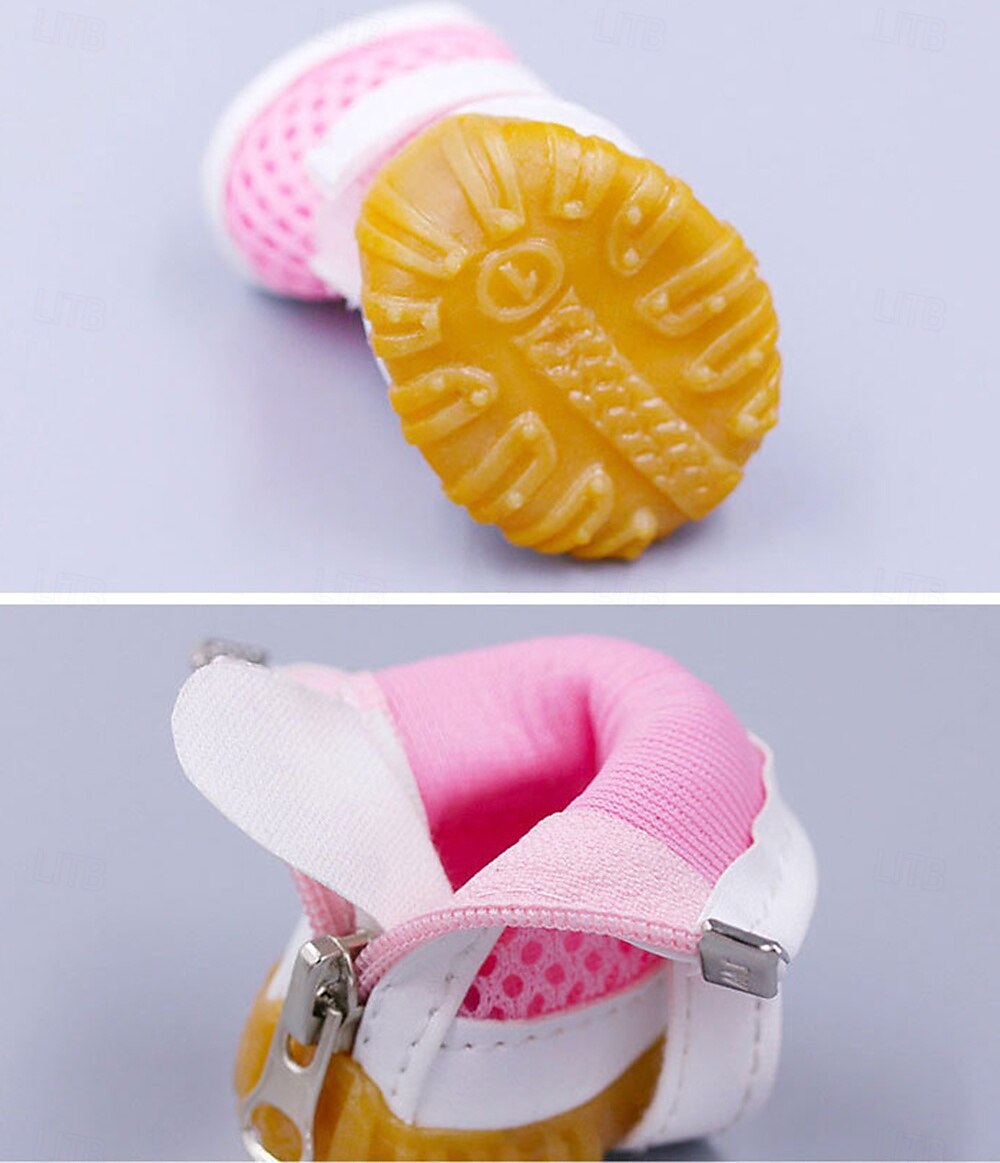 Chaussures pour chien en maille, bottes pour animaux de compagnie, chaussures respirantes pour petit chien, sandales imperméables pour animaux de compagnie avec semelle antidérapante et fermeture à de 2025 ? $15.99 –P12