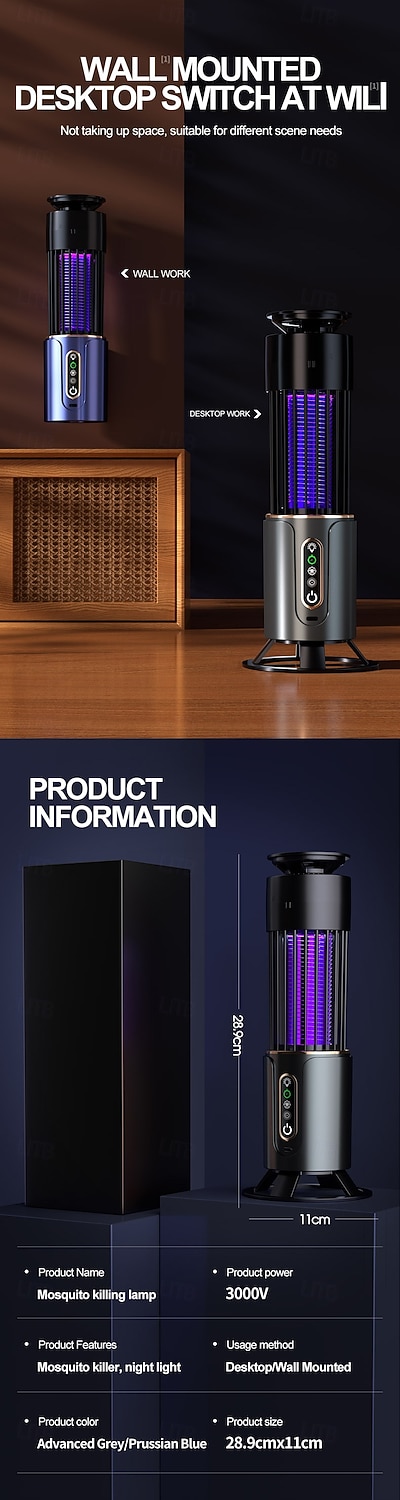 Mosquito Killer Lamp Insect Fly Trap Camping Lantern USB Timing Electric Mosquito Swatter Outdoor Insect Killer Repellent 2026 - $27.99 –P9