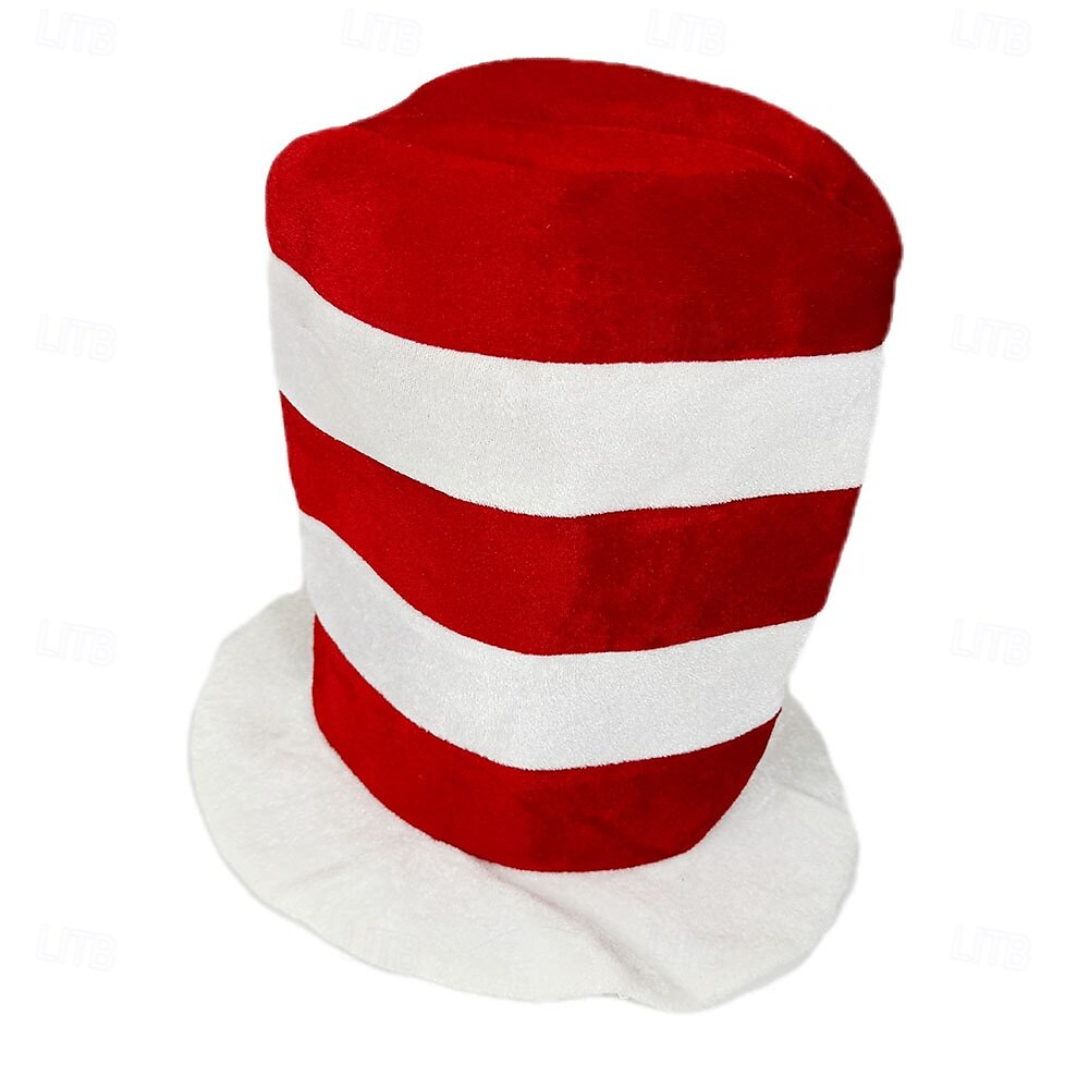 De kat in de hoed Hoeden Accessoires Hoge hoed Verhaalboekpersonages Cosplay Film cosplay for Uniseks Kinderen Volwassenen Halloween Carnaval Wereldboekendag Prestatie Educatieve aankleedspelletjes 2025 - $15.49 –P2