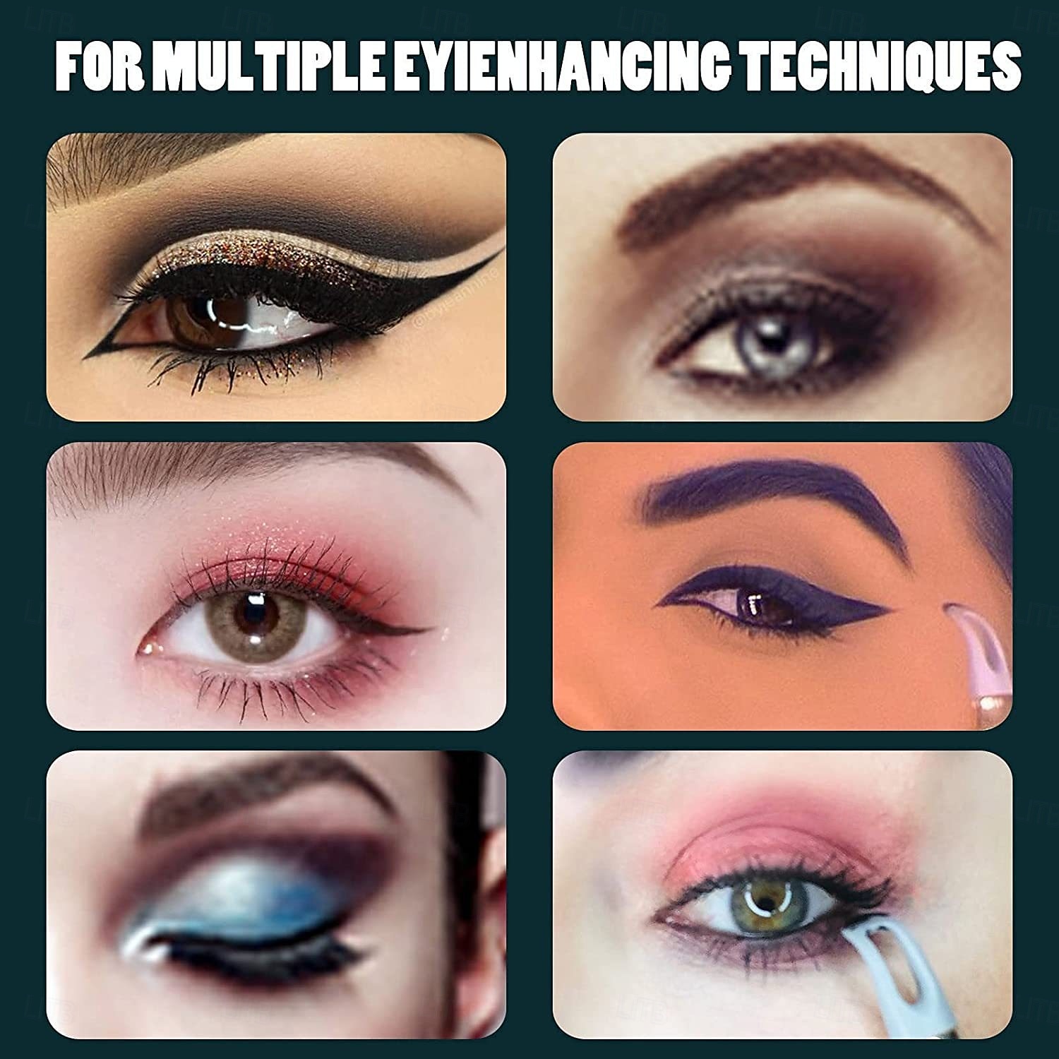 arcbelle Eyeliner-Set – Mehrzweck-Make-up-Anwendungstool, leicht aufzutragender Eyeliner-Stift mit Silikon-Tool für präzises Auftragen von Augen und Lippen 2025 - $15.99 –P7