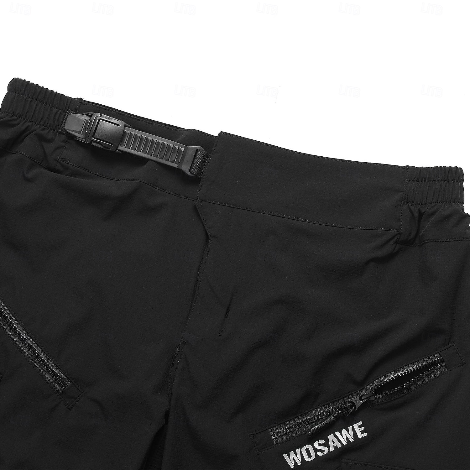 WOSAWE Herr Dam Ensfärgat Cykelvägshorts Cykelbyxor Cykelshorts Cykel Shorts MTB-shorts Slapp form Bergscykling Vägcykling sporter Dragkedja fram Reflexremsa Bekväm Elastisk Mörkgrå Svart Kläder 2025 - $49.99 –P15