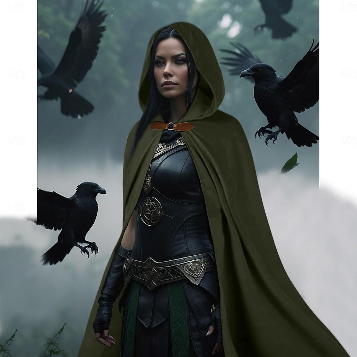 Medieval Traje de sudaderas con capucha Normal Moda Sin Cuello Adultos Adulto Capa Todas las Temporadas 2025 - $14.99 –P11