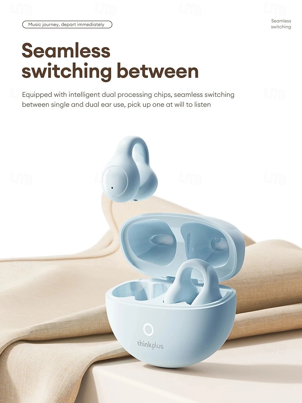 Origina Lenovo LP25 Bluetooth V5.4 Earphones Multi-function Ear-clip Design Headphones Fast Charging with Type-C Port Earbuds 2025 - $27.99 –P14