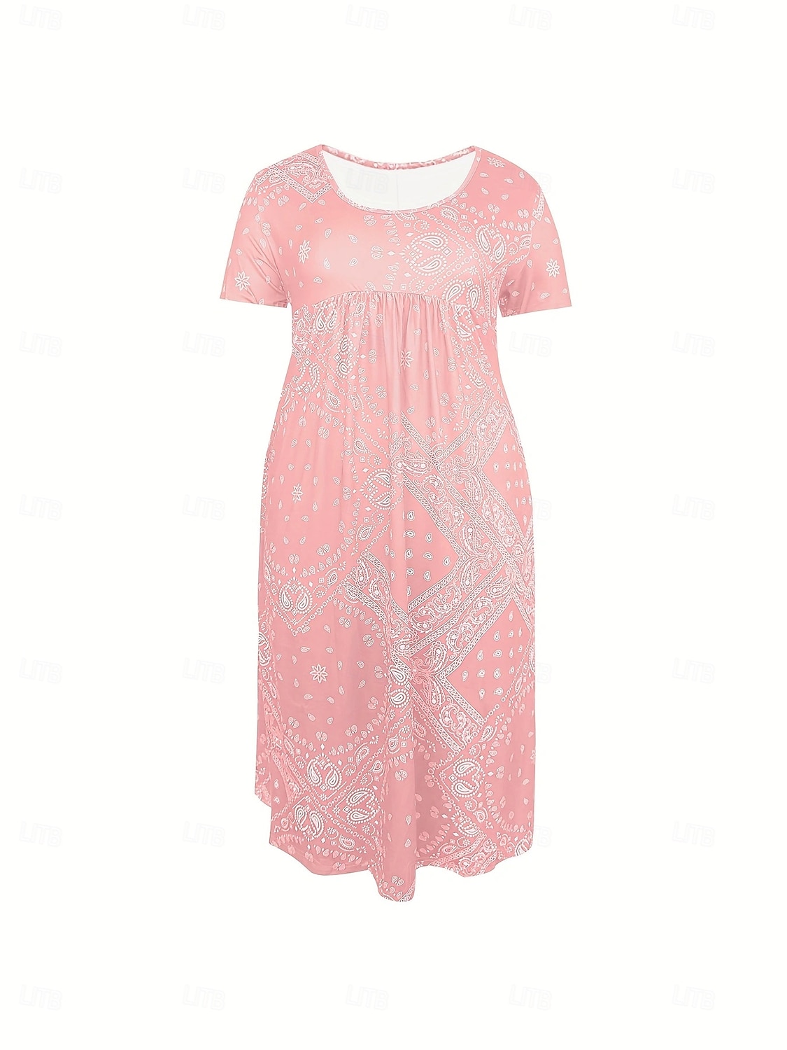 Pentru femei Rochie Lunga Rochie Maxi Rochie casual Modă Zilnic Fit regulat Floral Manșon scurt Stil Nautic Roz Îmbujorat Roșu-aprins Albastru piscină Gri Vară 2025 - $21.99 –P1