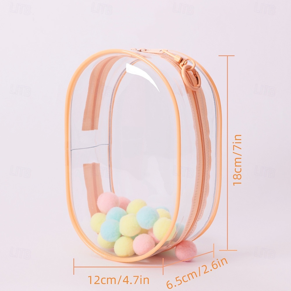 Clear Bag Keychain For 17/15cm Plush Doll(NO DOLL)Hanging Display CaseProtective CasePlastic PVC Storage Box (Clear Bag) 2025 - $13.99 –P13