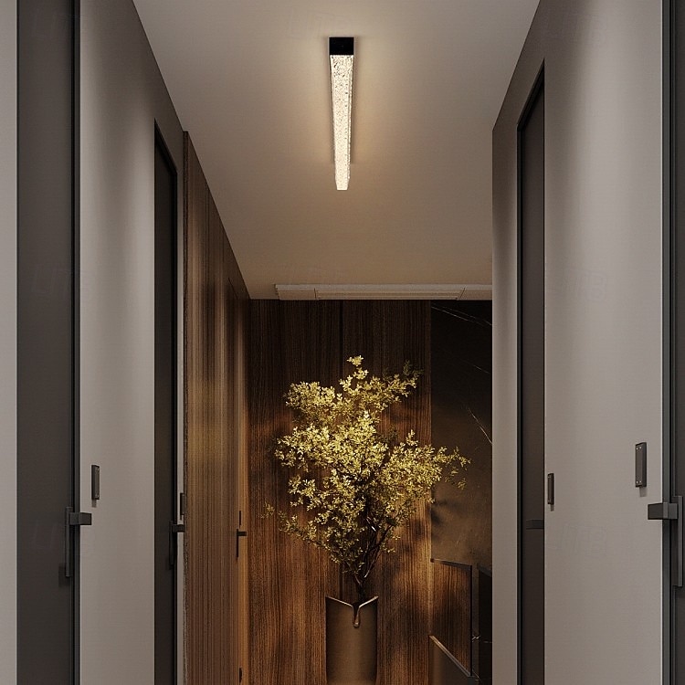 Italian-Style Minimalist Linear LED Ceiling Light, Sleek for Corridor/Entryway 2025 - $289.39 –P7