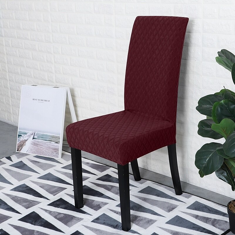 Waterproof Dining chair Cover For Home Polar Fleece Fabric Chair Cover Stretch Slipcovers Seat Chair Covers 2025 - $12.49 –P9