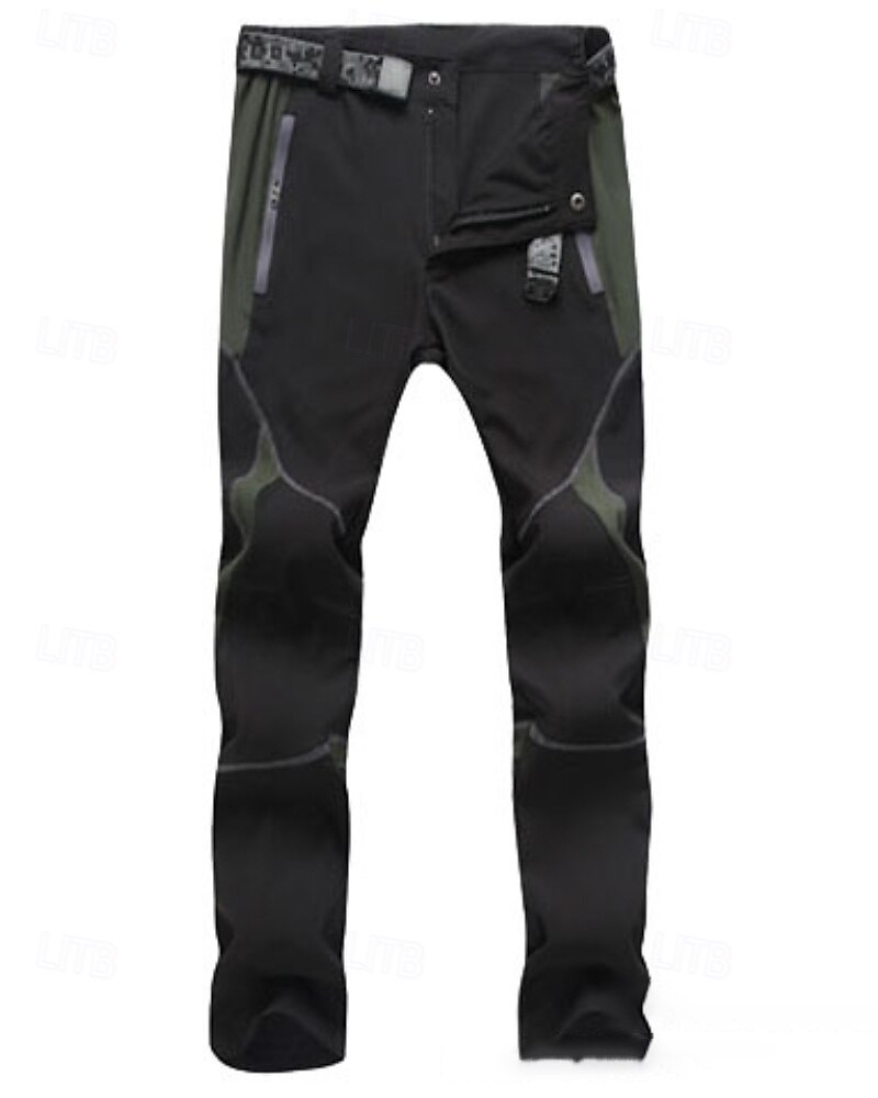 Муж. Штаны для туризма и прогулок походные брюки Пэчворк Осень На открытом воздухе Стандартный Водонепроницаемость Быстровысыхающий Легкость Эластичный Нижняя часть Эластичная талия Карман на молнии 2026 - $25.99 –P3