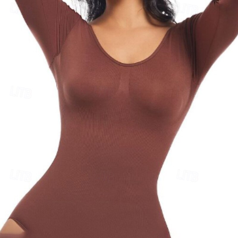 Da donna Intimo Modellante Modellatore del corpo con seno Maniche lunghe Semplice Elastico Per Pilates Danza Fitness del 2025 a $13.99 –P6