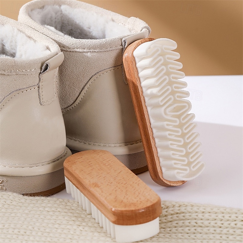 Brosse de nettoyage en daim pour chaussures et bottes, outil de nettoyage en cuir nubuck avec gomme, brosse à chaussures pour daim, rafraîchisseur de sac et de chaussures de 2025 ? $3.99 –P1