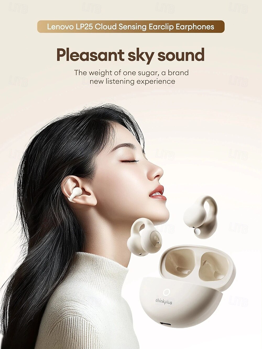 Origina Lenovo LP25 Bluetooth V5.4 Earphones Multi-function Ear-clip Design Headphones Fast Charging with Type-C Port Earbuds 2025 - $27.99 –P4