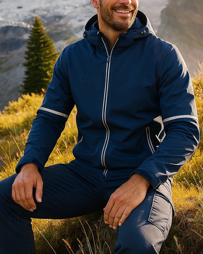 Men's Hiking Jacket Winter Coat Sport Jacket Outdoor Fleece Lining Waterproof Quick Dry Lightweight Hiking Outfits Hiking Clothes Winter Autumn / Fall Jacket Tennis Golf Running Solid Color Black 2026 - $61.99 –P1