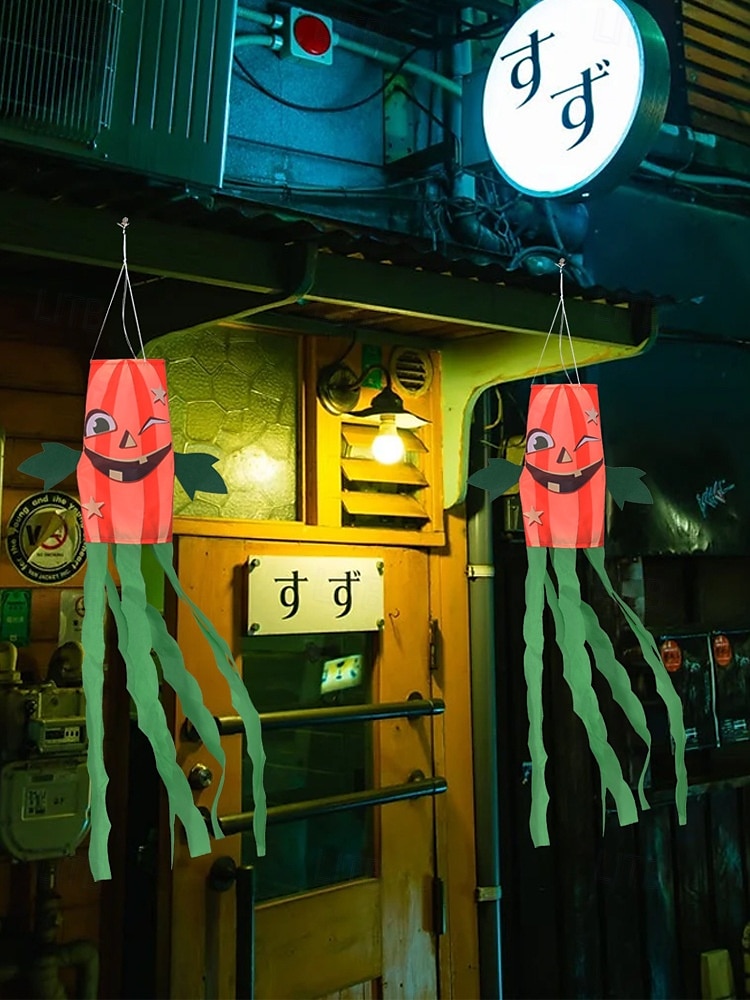 Halloween Windsocks Scary Halloween Hanging Windsock Flag Halloween Decorations for Outdoor Indoor Garden Home Yard Party Supplies 2025 - $6.49 –P4