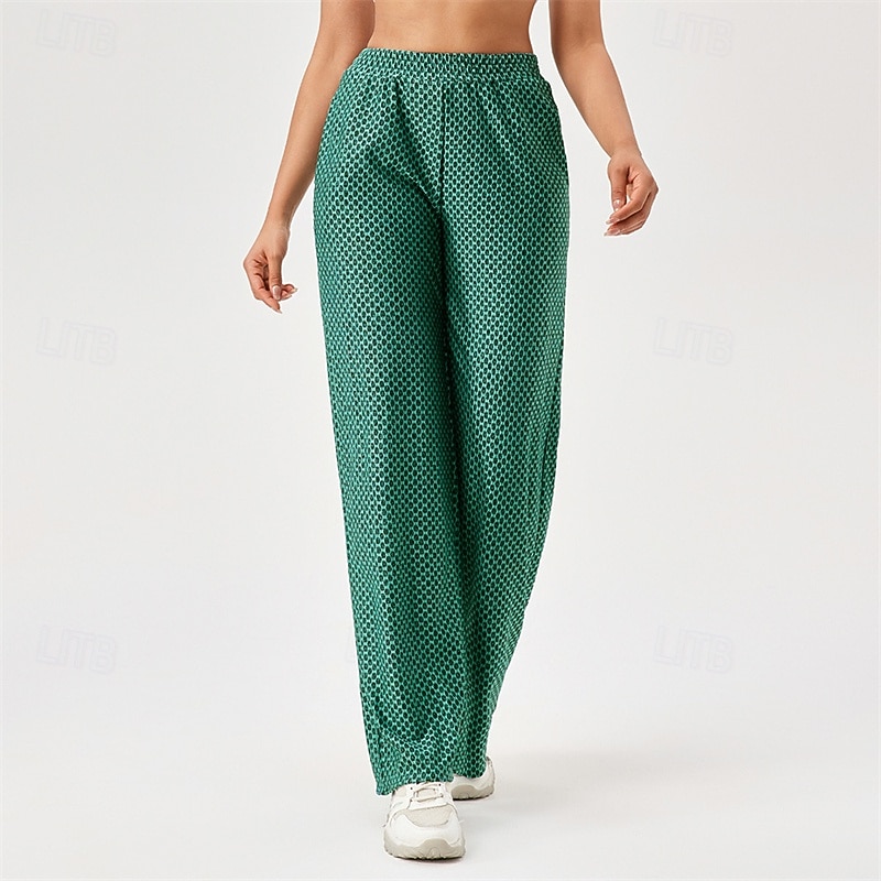 Damskie Spodnie fitness Spodnie Pilates Spodnie do jogi Trójwymiarowa faktura plastra miodu Z kieszeniami Lekki Wysoka talia Pilates Siłownia Zumba Doły Jednokolorowe Żółty Różowy Czerwony Jesień 2026 - $25.99 –P7