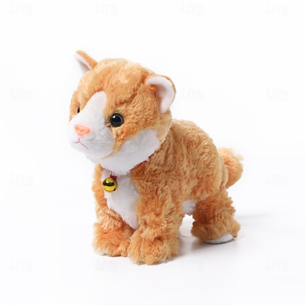 Interactief elektronisch knuffeldier - upgrade met led-licht, ogen, geanimeerde geluidsbesturing, elektronische huisdierenrobot, kat, kitten, speelgoed, cadeaus voor jongens &meisjes kinderverjaardag 2025 - $42.99 –P7