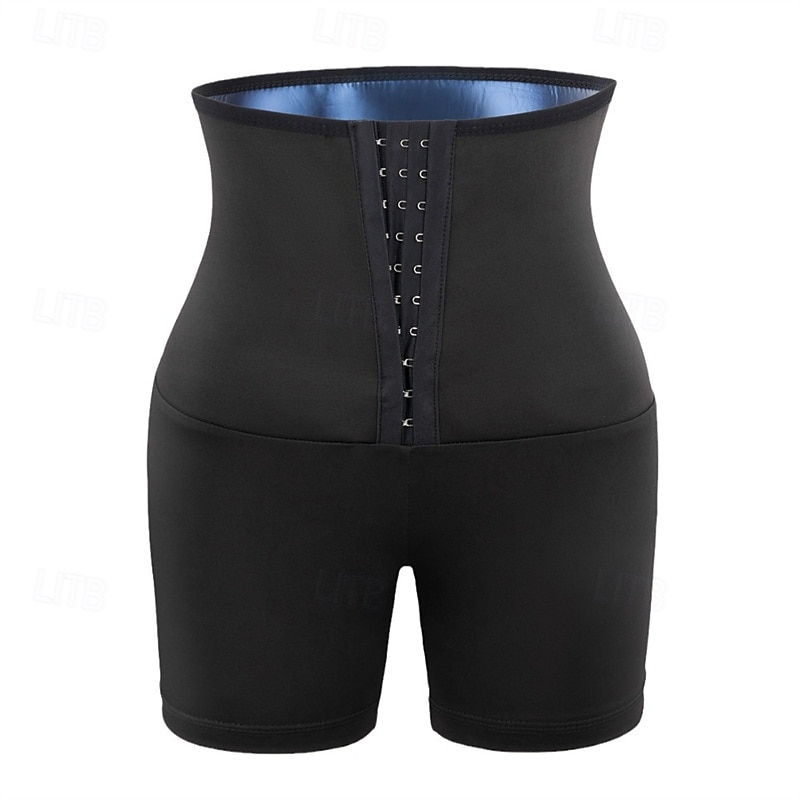 Dam Shorts Damasker Streetwear Ledigt Kort Hög midja Slät Elastisk midja Mateial som andas Elastisk Semester Gata Dagliga kläder Silver Blå Sommar Normal 2025 - $12.99 –P5