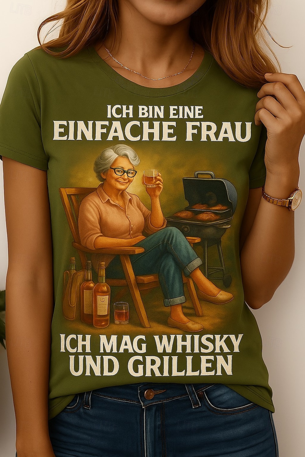Femmes T-shirt Graphique Lettre ancien Élégant Classique Manche Courte Col ras du cou Col rond Hauts Réguliers Quotidien Week-end Imprimé Noir Rouge Bleu Vert Été Printemps de 2025 ? $19.99 –P1