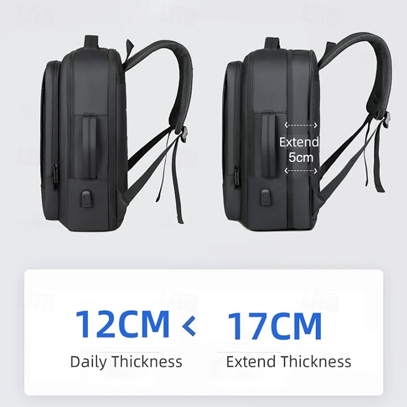 2026年 1個 メンズ 旅行用バックパック 拡張可能 オックスフォード 大容量 USB充電 ビジネス 男性用バックパック コンピューター用 メンズバックパック  コレクション – $47.99 –P4