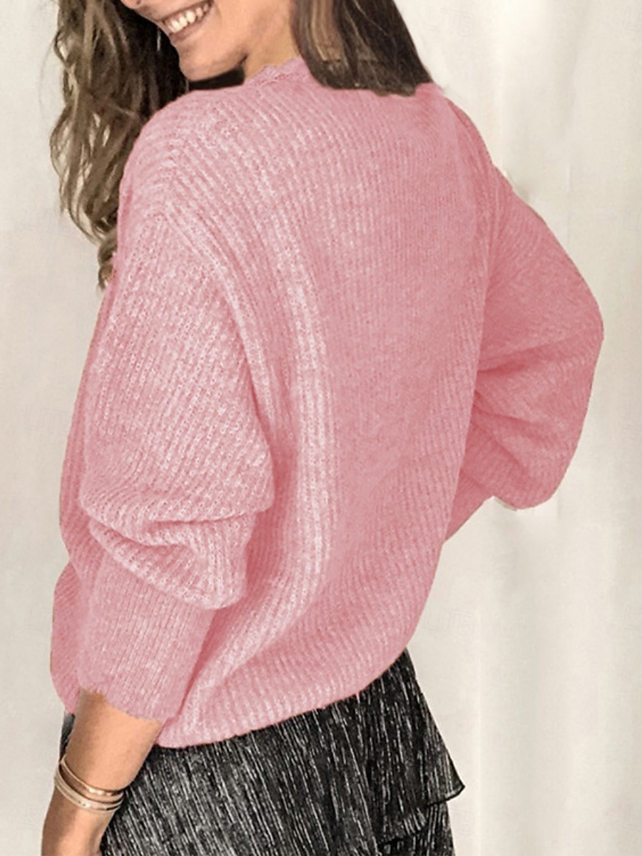 Femmes Haut d'épissage en dentelle Couleur Unie Élégant Occasionnel manche longue Col en V Hauts Réguliers Quotidien Dentelle Patchwork Noir Blanche Rose Claire Vin Gris Été Printemps de 2025 ? $14.99 –P4