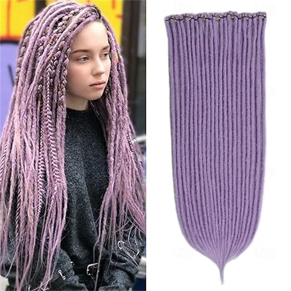 Clip-in-Dreadlock-Haarverlängerungen, 4 Stück, Clip-in-Dreads, 24 Zoll, synthetische Verlängerungen, hellbraun bis blond, lang, natürlich, weich, dünn, 0,6 cm Breite, Dreadlocks für Frauen 2025 - $34.99 –P2