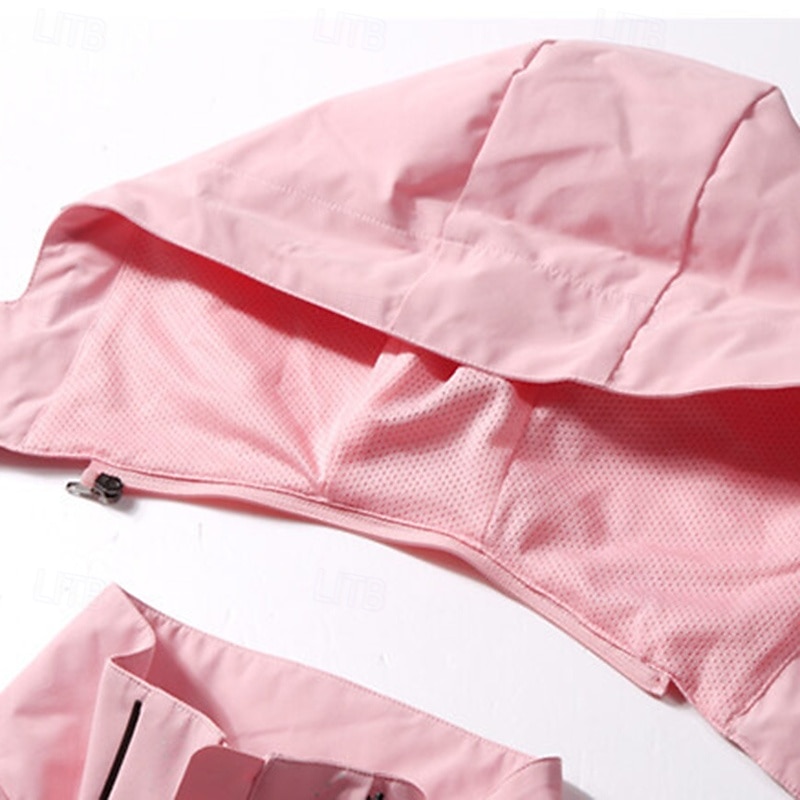 Damen Windjacke Wanderjacke Regenmantel Außen Wasserdicht Winddicht Wanderoutfits Wanderbekleidung Frühling Herbst Oberteil Camping / Wandern / Höhlenforschung Laufen Rosa Rot Purpur 2025 - $15.99 –P5