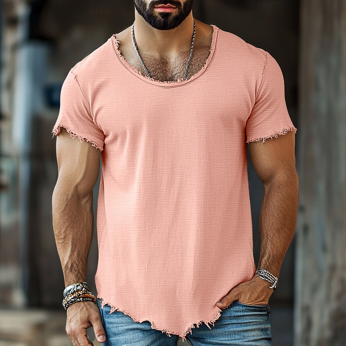 Bărbați Tee Top Tricou din in Manșon scurt Mânecă scurtă Stil Nautic Vară Simplu Modă Designer De Bază Moale Vacanță Stradă Casual Albastru Deschis Negru Alb Top tricou pentru bărbați 2025 - $20.99 –P1