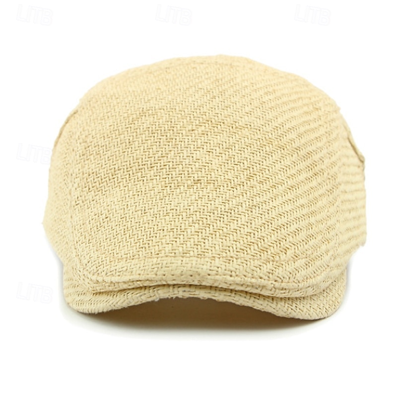 Męskie Kaszkiet Kapelusz Ascot Kapelusz gazeciarza Jasne khaki Czarny Lukrecja Moda Codzienny Ulica Codzienny Równina Regulowany Filtr przeciwsłoneczny Oddychający 2026 - $13.49 –P5