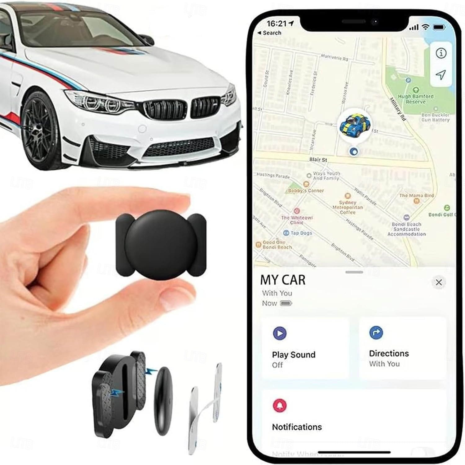 Mini GPS Tracker, Rastreador GPS para Carros Sin Suscripcion, Mini GPS Tracker for Vehicles, Undetectable GPS Tracke for Car,for iPhone/Android , Airtag Pet, Dog, Bag, Kids 2025 - $63.99 –P10