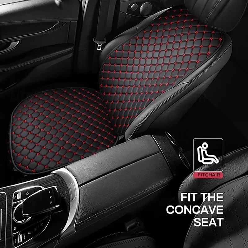 1 Set Leather Car Seat Cover Minimalism Seat Cushion Wear-resistant and Durable Four Seasons General Car Seats 2026 - $27.99 –P5
