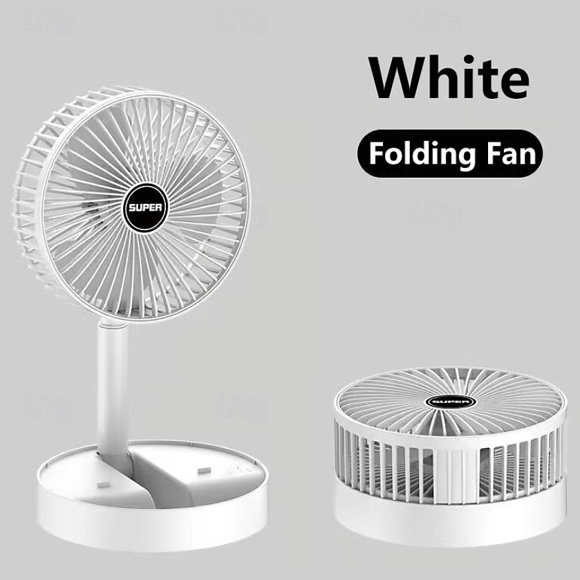 Portable Foldable Rechargeable Oscillating Fan Battery Operated USB C Small Fan Remote, Quiet Table Desk Fan Folding Standing Pedestal Fans for Bedroom Rome Office Camping Travel 2025 - $20.99 –P2