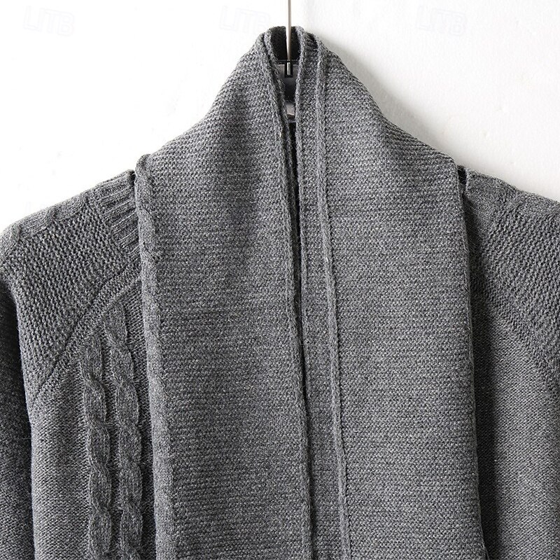 Herren Pullover Gerippt Zopfmuster Stricken Normale Oberteile Gestrickt Schmale Passform Einfach Rundhalsausschnitt Strickware Moderne zeitgenössische Lässig Alltagskleidung Bekleidung Herbst Winter 2025 - $39.99 –P11