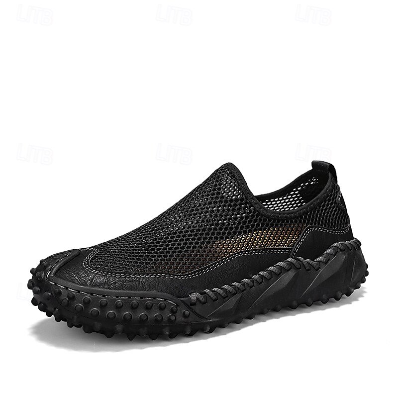 Brune sportsandaler for menn med pustende nettingoverdel og sklisikker såle for strand og fotturer 2025 - $42.99 –P3