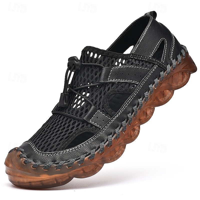 Brune utendørssandaler for menn – fasjonable lette sandaler med justerbare stropper for sommerens fotturer, strandturer og uformell friluftsliv 2025 - $42.99 –P2
