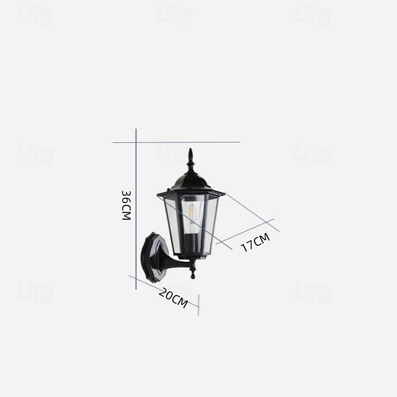 Outdoor Light Fixtures Wall Mount Aluminium Waterproof Exterior Wall Lantern, Anti-Rust Outside Black Wall Sconce Porch Lights for House Garage, Doorway 85-265V 2026 - $167.99 –P3
