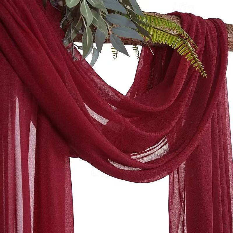 20FT Mesh Tulle Fabric, Silky Wrinkle-Resistant Chiffon Sheer Drapery for Wedding Decor, Bridal Canopy, Event Backdrop, Festival, and Arch Drapes 2025 - $17.49 –P4