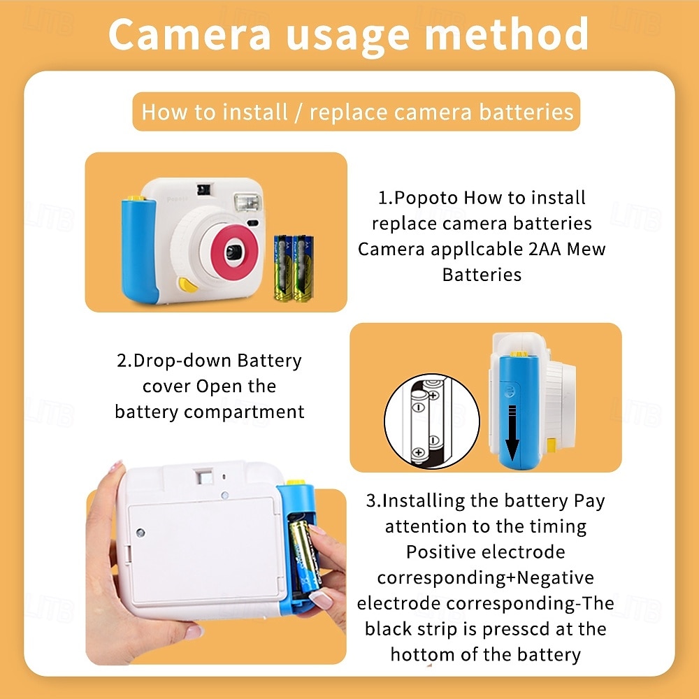 Lnstant Print Camera Kit with Mini Film Roll Built-in Flashlight Includes Felt Handbag and Album Perfect Gift for Women on Valentine's Day 2025 - $182.99 –P7