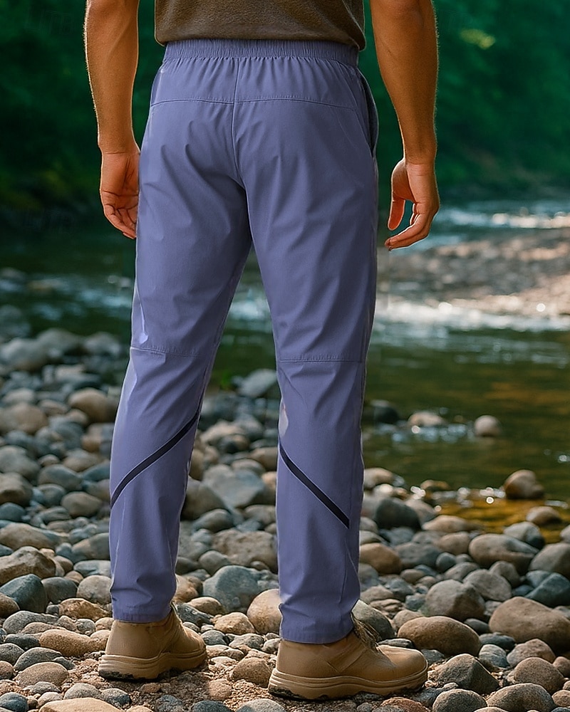 Herren Wanderhosen Außen Normale Passform Wasserdicht Winddicht Schnelltrocknend Leicht Hosen Elastischer Bund Dunkelgrau Schwarz Camping / Wandern Golfspiel Laufen M L XL XXL XXXL 2025 - $28.99 –P7
