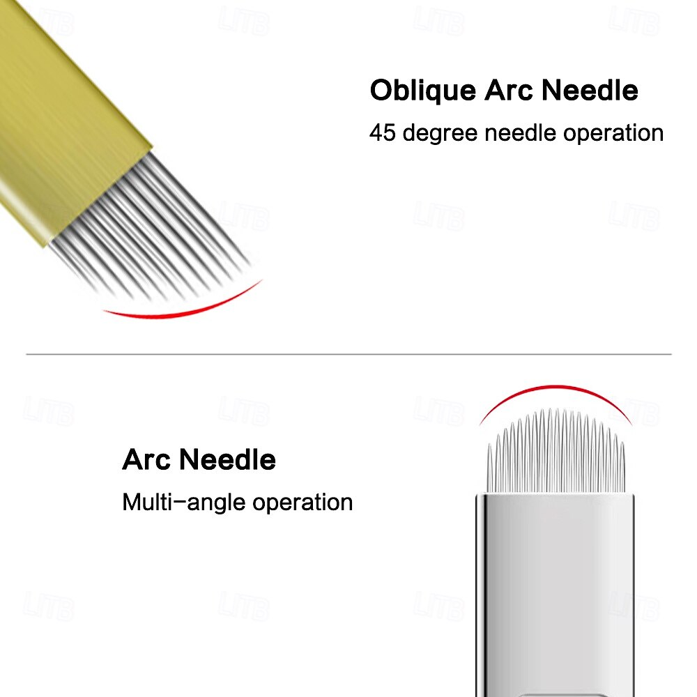 50pcs/box Hard 12Pin 14U 19U Microblading Needles Tebori Tattoo Blades For Semi Permanent Makeup Eyebrows Micropigmentation 2025 - Kč277 –P2