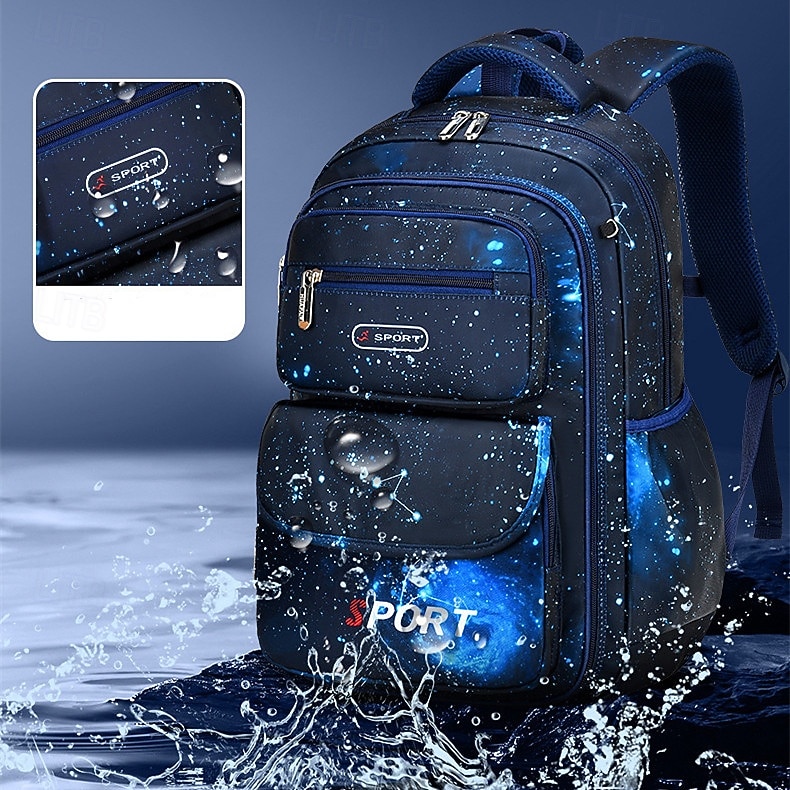 Boys' Fashionable Hundred Schoolbag Large Capacity Waterproof Abrasion Resistant Suitable for Grades 1 to 6 2025 - $20.99 –P7